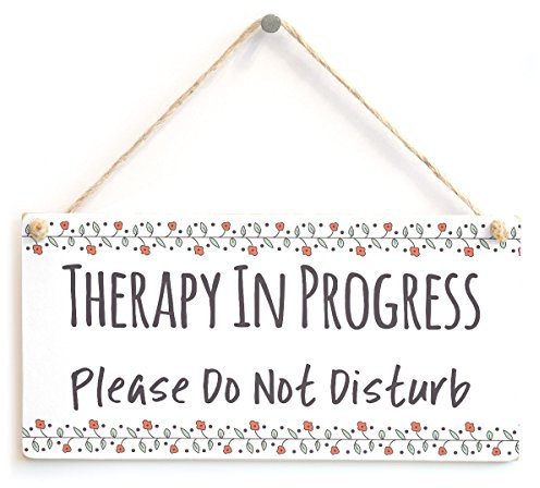 Therapy in Progress Do Not Disturb Sign, Door Notice | Therapy privacy notice