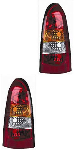 Diederichs Rückleuchten Rücklicht Set rechts & links Satz für Modell Astra G (F35/F48/F69/F70) Baujahr: 02/1998-01/2005 Rot Kunststoff ohne Lampenträger