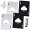 Goood Poker Card Bottle Opener Wallet Size 4 Pack (2 Black and 2 Silvery) - Stainless Steel - Ace Card Bottle Opener Playing Cards - Beer Bottle Opener - Good Gift For Him