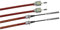 Alko 2X Original Longlife Bremsseil, Hüllenlänge: 1020 mm, Gesamtlänge: 1230 mm, Rot, Metall, Trailerbremse-Schlauch, Bremse, Bremsseil, 2 Stück