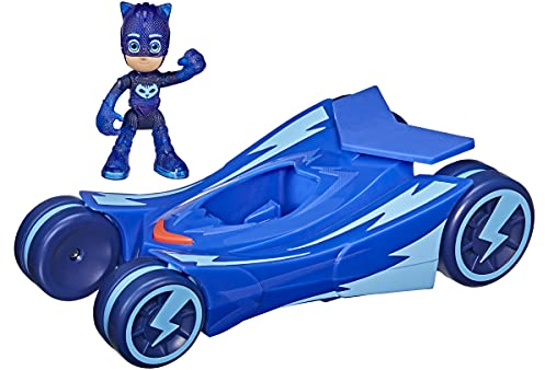 PJ Masks Heldenflitzer Catboy Fahrzeug, Katzenflitzer mit Lichteffekten und Catboy Action-Figur für Kinder ab 3 Jahren