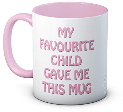 My Favourite Child Gave Me This Mug - Pink Ceramic Coffee Mug - Mother's Day Birthday Gift