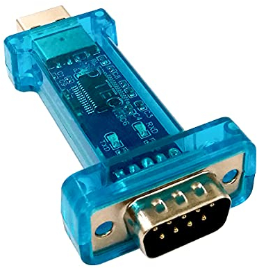 DSD TECH SH-S10B Adaptador USB a Serie RS232 DB9 con Pl2303GT para Windows 10 8 7 Liunx Mac OS (Azul)