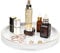 Shinowa Bandeja de Baño Cerámica, Organizador Redondo Decorativa Hogar Elegante, Caja Cosmético con Pies, para Joyería Maquillajes Perfume Velas, en Cuarto Bañara Salón Oficina Encimera, Mármol Blanco