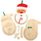 Baker Ross FE900 Weihnachtsmann Countdown Uhr aus Holz - 3er Pack, Holzuhr für Kinder, Holzbasteleien zum Basteln und Dekorieren, Weihnachtsdekoration zum Selbermachen, Mittel