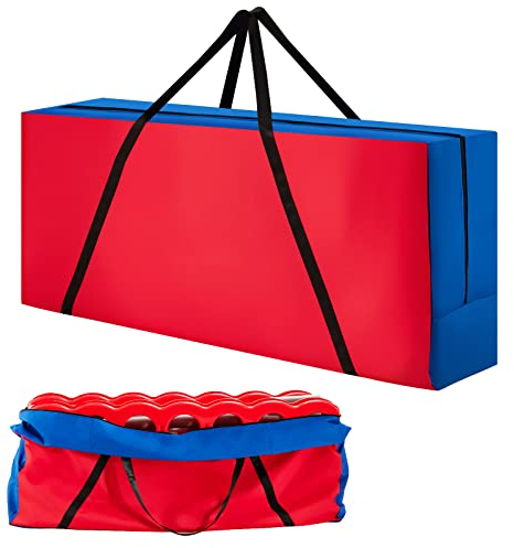 Maxmass Giant 4 in A Row Carry Bag, Jumbo Connect Four Game Storage Bag with Ergonomic Handle & Durable Zipper, Outdoor Games Transportation Bag for Four-in-a-Row