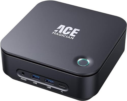 ACEMAGICIAN Mini PC Core i5-1135G7 mit Lautsprecher und Fingerabdruck, 16 GB DDR4 512 GB SSD Dual Band WLAN, Type-C/DP/HDMI 3 Ausgang, Iris Xe Graphics 8K UHD für Heimkino/Büro
