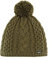 Eisbär Antonia Pudelmütze Zopfstrickmuster Pompon (One Size - Oliv)