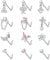 Morfetto 12 Pcs 20G Dangle Nose Rings Studs for Women Surgical Steel L Shaped Screw Nose Rings for Women Heart Moon Star Flower Butterfly CZ Dangling Nose Piercing Jewelry L+silver