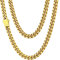 Gold Cuban Link Chain for Men Necklace for Women Pendant Hip Hop Jewelry Small Thin 5mm Gold Stainless Steel Curb