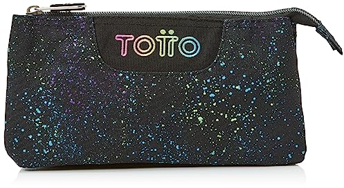 TOTTO Estuche Escolar Tres Compartimentos salpicado Color - Tablero TAMAÑO ESTÁNDAR