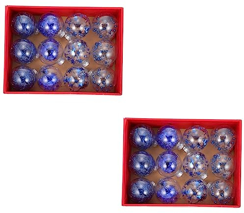 ABOOFAN 2 Kisten Weihnachtskugel-anhänger Weihnachtsbaumanhänger Zum Aufhängen Weihnachtskugeln Dekorationen Ornamente Weihnachtskugel Bruchsicher Hochzeit Transparente Kugel Das Haustier