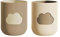 RabyLeo Simple Cloud Mundspülbecher Home Brushing Cup Creative Cute Couple Mundspülbecher (Beige & Braun), toothbrush cup