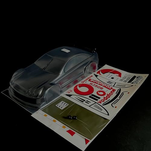 RC Car Karosserie 1:10 unlackiert AMG MB CLK Dekor Vodafone DTM 2002 69074