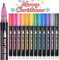 TOVIKI Rotuladores Mágicos, Regalo Niña 4-12 Años, 12 Colores Purpurina Doble Línea, Contorno Metálicos, para Pintar, Álbum Fotos, Scrapbooking, Manualidades Niños