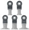 5 x SabreCut SCFNK5 Mix Bimetal (BIM) Long Life Multi Tool Blades Compatible with Bosch Fein Starlock/Starlock Plus and Starlock Max Multi Tool Fitting System and Accessories