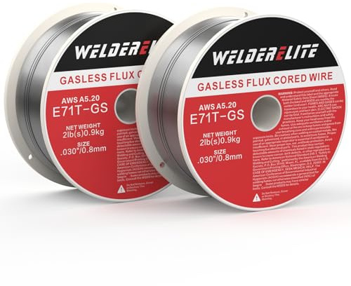 WelderElite 2-Pack 0.030 Flux Core Welding Wire (2lb Each) – E71T-GS Gasless MIG Wire