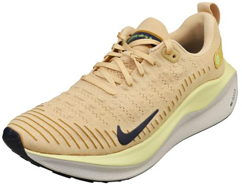 Nike Reactx Infinity Run 4 - Zapatos unisex, Sésamo/oro pulido/verde luminoso/tinta morada, 42 EU