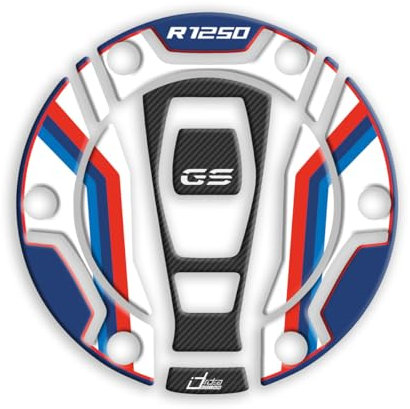 IRIDEA DESIGN adesivo tappo serbatoio bianco 3D resinato compatibile con BMW