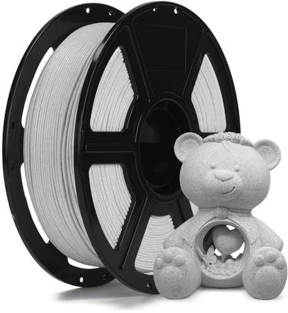 FLASHFORGE HS PLA-Filament 1,75 mm, PLA-Marmor, natürliche steinähnliche Textur, max. 500 mm/s Schnelldruck, HS PLA für optimale Effektivität bei hohen Geschwindigkeiten (Marmor Schwarz)