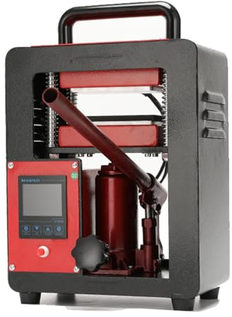 Pressa Di Calore Idraulica Da 5 Ton - Piastre Riscaldanti Doppie Da 2,4X4,7 Pollici, Pressa Per Colofonia, Controllo Digitale Della Temperatura (0-250 ° C), Per La Casa E L'Ufficio Commerciale,A