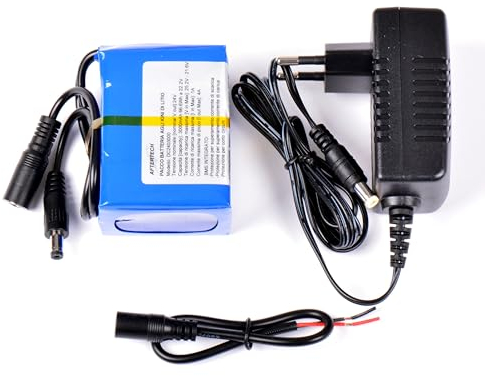 AFTERTECH Pack batterie pile 24 V 3 000 mAh 3 Ah rechargeable au lithium 74 x 50 x 45 mm 6 S1p 25,2 V E1B1