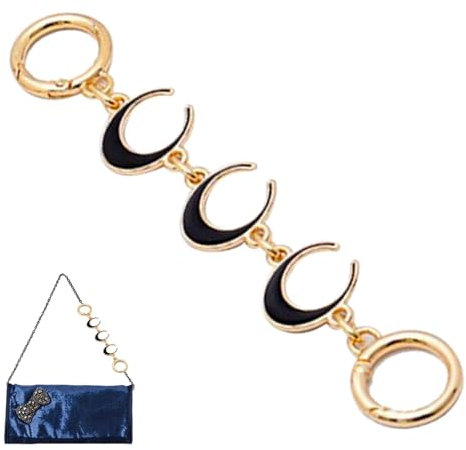 Catena di prolunga per portafoglio, a forma di mezzaluna, accessorio di ricambio per borse a tracolla e varie tasche