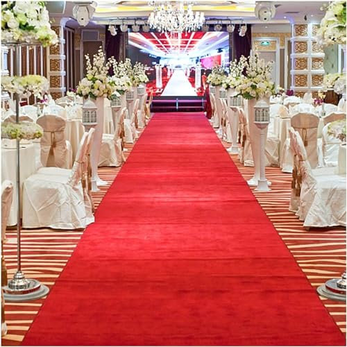 CucCe ZCX Hochzeit Gang Läufer Gangläufer for Hochzeiten, lichtbeständige Party-Dekoration for den Innenbereich, reißfester, schneidbarer Aktivitätsteppich for Partys im Freien(1.2x50m)