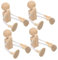 VILLFUL 28 Stk Pädagogisches Bastelspielzeug Unfertiges Spielzeug Für Kinder Peg-puppen-spielzeug Kidzrobotix Mini-peg-puppenfiguren Unbemalte Peg-puppen Diy-spielzeug Kinderpuppen Hölzern