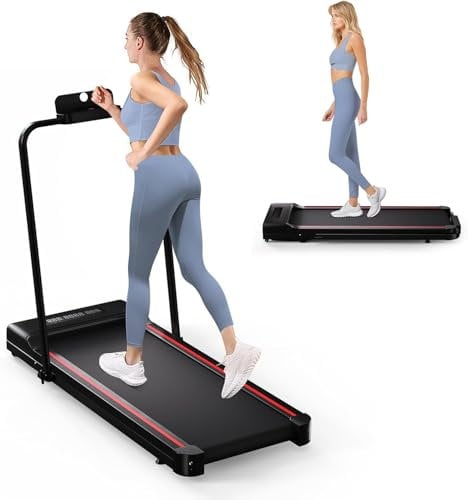 4 in 1 Laufband für Zuhause mit Neigung 1-6km/h Walking Laufband Pad, Geräuscharme Laufbänder mit Fernbedienung