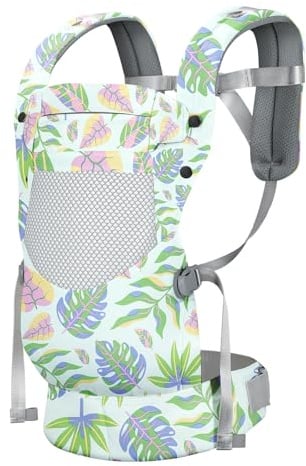 YooxArmor Porte-Bébé,Ergonomique, Confortable et léger, Adapté aux Bébés de 3 à 30 kg,Réglable - Support de Tête - Pour Bébés De 3 à 36 mois