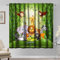Kzzfqxb 117x138cm Kindervorhänge 2 Paneele, Grüne Bambus Tiere Elefant Löwe AFFE Zoo Vorhänge, Süßes Karikatur Dekor für Kinder Jungen Mädchen Schlafzimmer Kinderzimmer Wohnzimmer