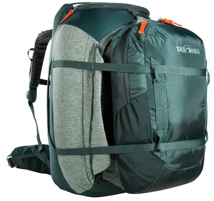 Tatonka Great Escape 50+15 - Reiserucksack mit großer Kofferöffnung, abnehmbarem Daypack (15l) und abdeckbarem Tragesystem - 65 Liter - 64 x 30 x 18 cm