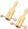 KOMBIUDA 2 Pezzi Campanello Legno Bambini Sonagli Musicali Campanello Giocattoli Percussione Giocattoli Educativi Precoci