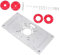 iplusmile 1 Set Piastra Inserimento per Router Accessorio per Tavolo Falegnameria per Intaglio e Fresatura Strumento Multi per Te Facile Installazione e Allineamento