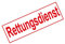 5 x Aufkleber Set Schild Rettungsdienst