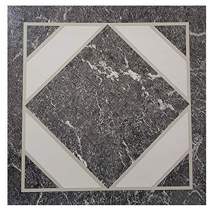 Floor Tiles self Adhesive Vinyl Flooring Kitchen Bathroom Black Marble Mosaic