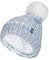 Heat Holders - Ladies Nordic Knit Fleece Lined Cuffed Thermal Winter Bobble Hat with Pom Pom (One Size, Denim (Lund))