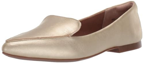 Amazon Essentials Damen Flacher Loafer, Gold, 41 EU