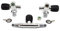 METALSUB Grifo bi-Botella Rosca 3/4 232 Bar, Manifold (7 litros 140mm)