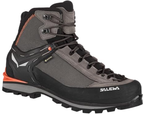 Salewa Men's Crow GTX Mountaineering Boots - Wallnut/Fluo Orange - 9