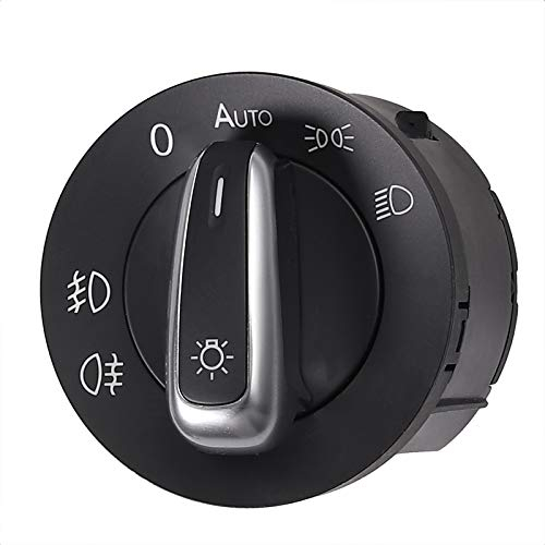 AUTOUTLET Lichtschalter Scheinwerfer 5ND941431B Scheinwerferschalter Hauptlichschalter Licht Schalter Control Switch für VW: Golf, Eos, Scirocco, Tiguan, Touran, Caddy, Passat