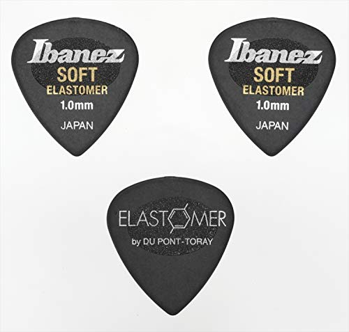 IBANEZ Elastomer Picks Soft - Hazed Black / 3 Stück (BEL16ST10SHBK)