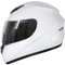 Zorax ZOR-819 White XL (61cm) Full Face Motorbike Motorcycle Helmet Road Legal ECE 2206 + Dark Smoke Visor