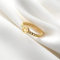 Wdhybwcx Vintage Smiley Face Ringe für Frauen Mädchen Gold Messing Chunky Twisted Chain Geometric Smile Ringe Gothic Punk Schmuck Girls-9