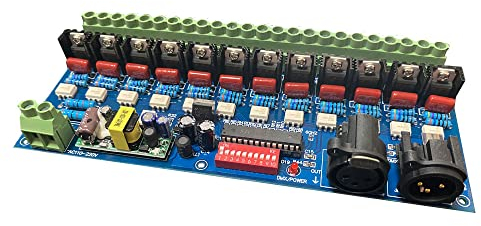 12CH AC Triac DMX Dimmer High Voltage DMX512 Decoder Dimmer AC Triac DMX512 Dimmer AC110-220V