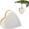 alles-meine.de GmbH 10 Stück Anhänger/Weihnachtsbaumschmuck/Deko Figur Herz 6 cm - Innen & Außen - bruchfest - Holz - wetterfest + wasserfest - Weihnachtsbaumkugel CHRI..