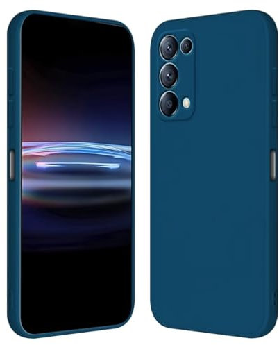 RankOne Funda para OPPO Find X3 Lite (6.43 Inches) Carcasa de Silicona de TPU Suave - Azul Zafiro