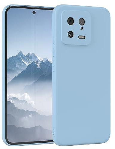 EAZY CASE - Silikonhülle für Xiaomi 13 Hülle Silikon Case Blau weich stoßfeste Handyhülle Xiaomi 13 Schutzhülle mit Kameraschutz Dünn Premium Schutz Cover TPU Phone Bumper in Hellblau