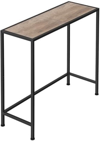 Konsolentisch schmaler Langer Sofatisch Eingangstisch schwarz Haustür Konsolentisch dünne Akzenttische für Eingangsbereich Flurtisch für kleine Räume Beistelltisch für Flur